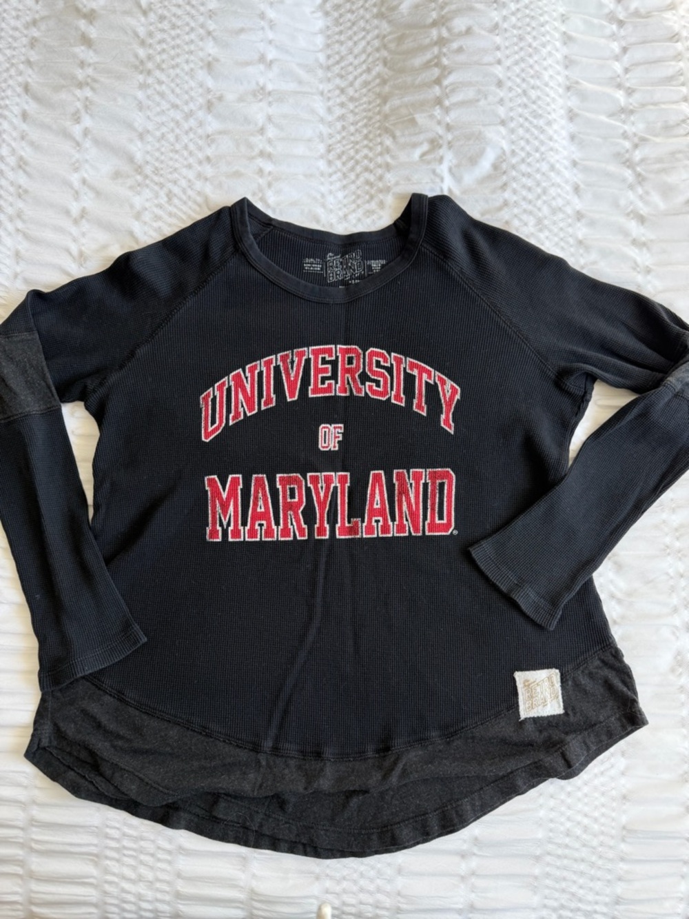 University of Maryland Black Graphic Long Sleeve Shirt